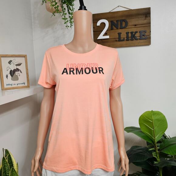 UNDER ARMOUR HEAT GEAR WOMEN'S T-SHIRT LARGE SIZE - Picture 2 of 6